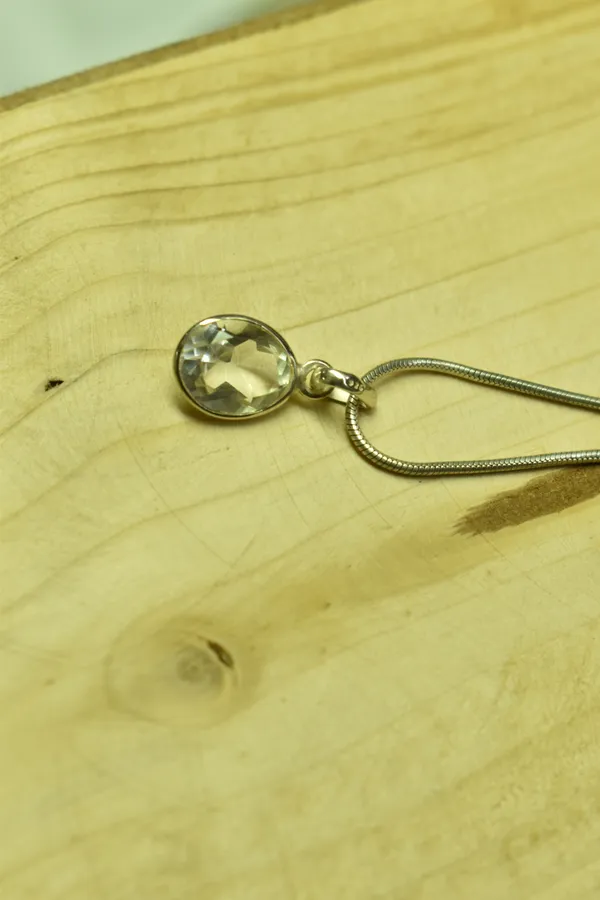 Colorless_925_Sterling_Silver_Oval_Crystal_Quartz_Pendant