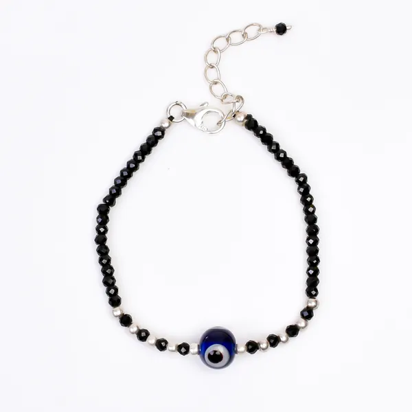 Black_Spinel_925_Sterling_Silver_Evil_Eye_Beaded_Bracelet_For_Kids