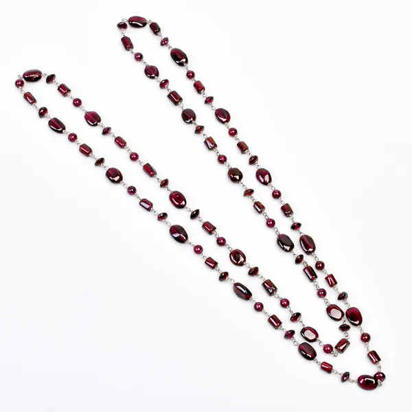 Red_Almandine_Garnet_925_Sterling_Silver_Long_Chain_Necklace_For_Unisex
