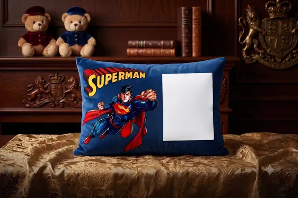 Velvet_Personalized_Superman_Print_Pillow
