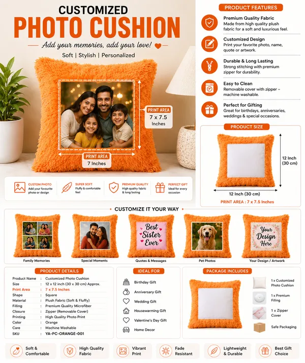 Plush_Orange_Photo_Print_Cushion_Cover
