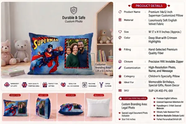 Velvet_Personalized_Superman_Print_Pillow