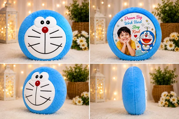 Plush_Doraemon_Print_Round_Pillow