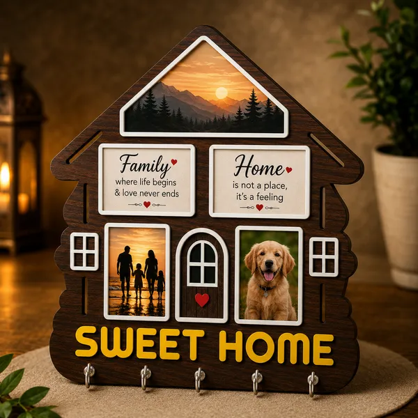 Engineered_Wood_Rustic_Sweet_Home_Key_Holder