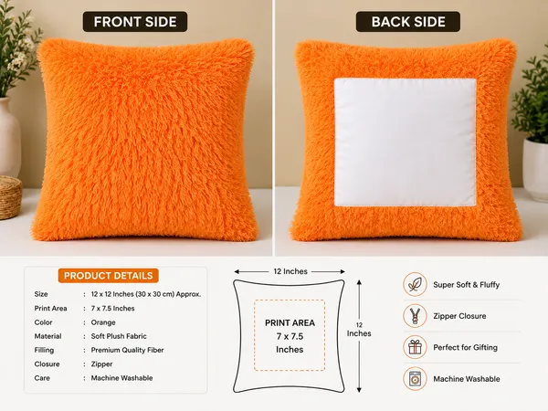 Plush_Orange_Photo_Print_Cushion_Cover