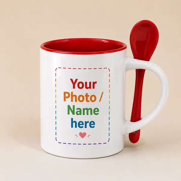 Ceramic_Everyday_Red_Inner_Mug_With_Spoon