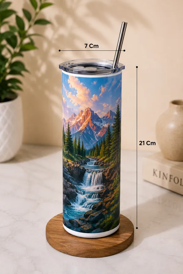 Stainless_Steel_Mountain_Print_Tumbler_With_Straw