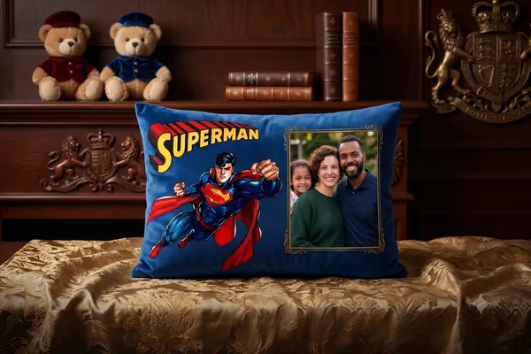 Velvet_Personalized_Superman_Print_Pillow