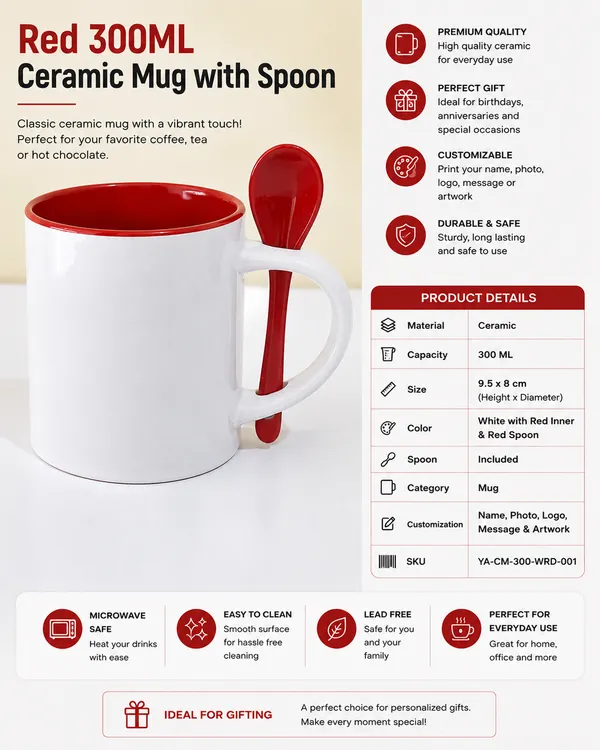 Ceramic_Everyday_Red_Inner_Mug_With_Spoon
