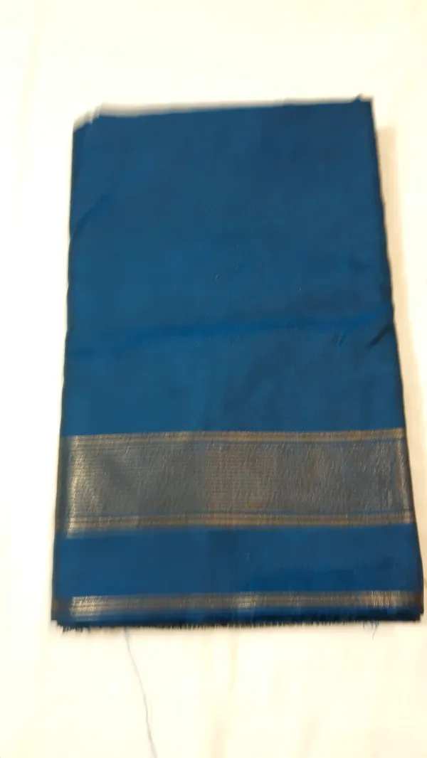 Blue_Woven_Saree_With_Metallic_Border_for_Women