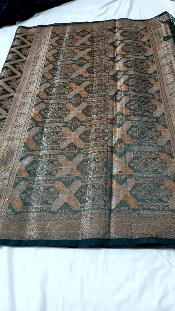 Teal_Printed_Saree_for_Women