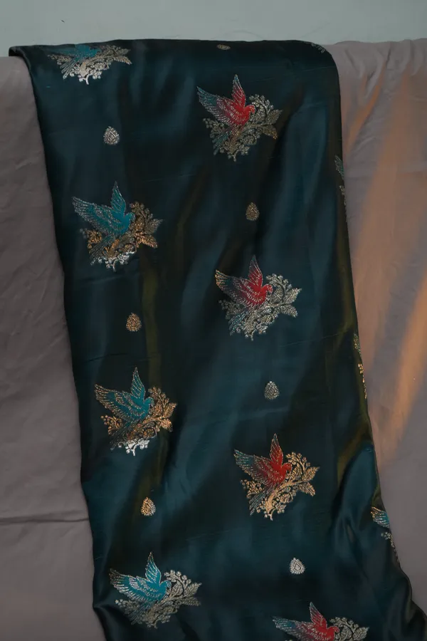 Teal-mashru_silk_katan_tanchoi_silk_saree