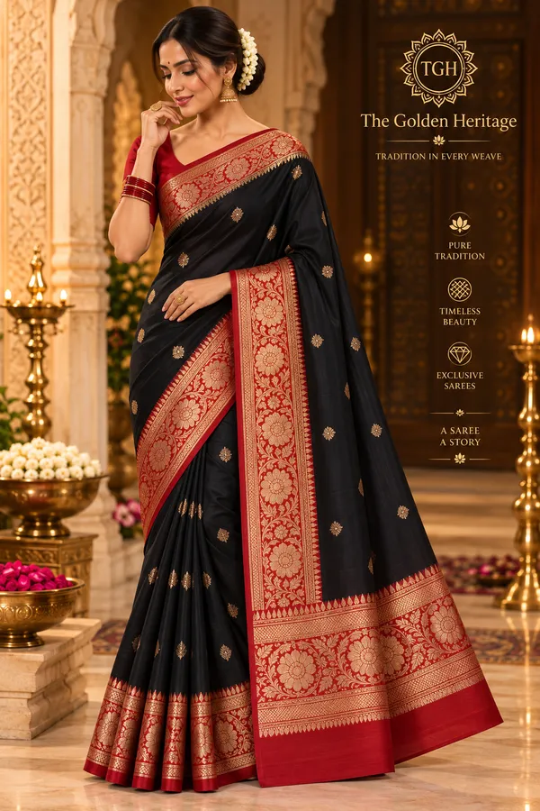 Black_Woven_Traditional_Saree_for_Women