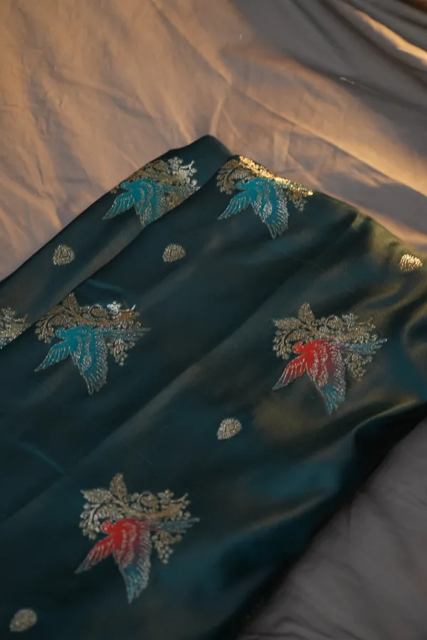 Teal-mashru_silk_katan_tanchoi_silk_saree