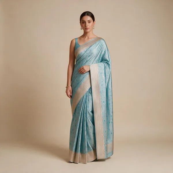 Blue-Mashru_Silk_Katan_Tanchoi_Silk_Saree