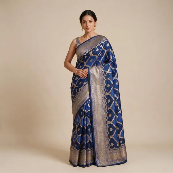 Blue-Mashru_Silk_Katan_Tanchoi_Silk_Saree