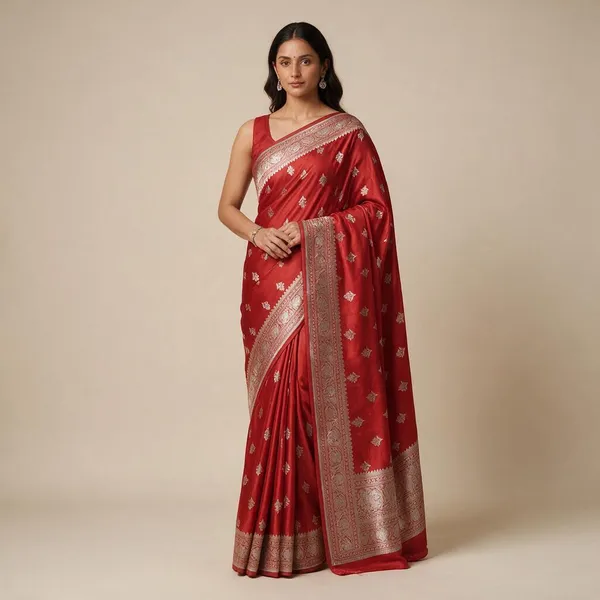 Red-Mashru_Silk_Katan_Tanchoi_Silk_Saree