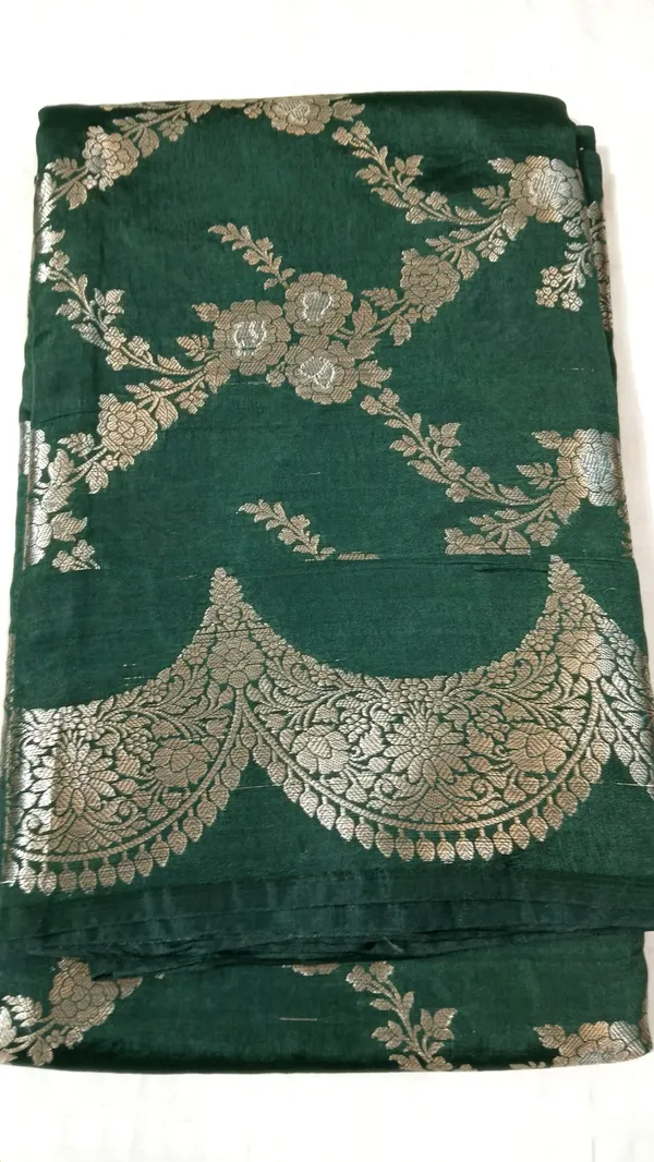 Dark_Green_Woven_Saree_for_Women
