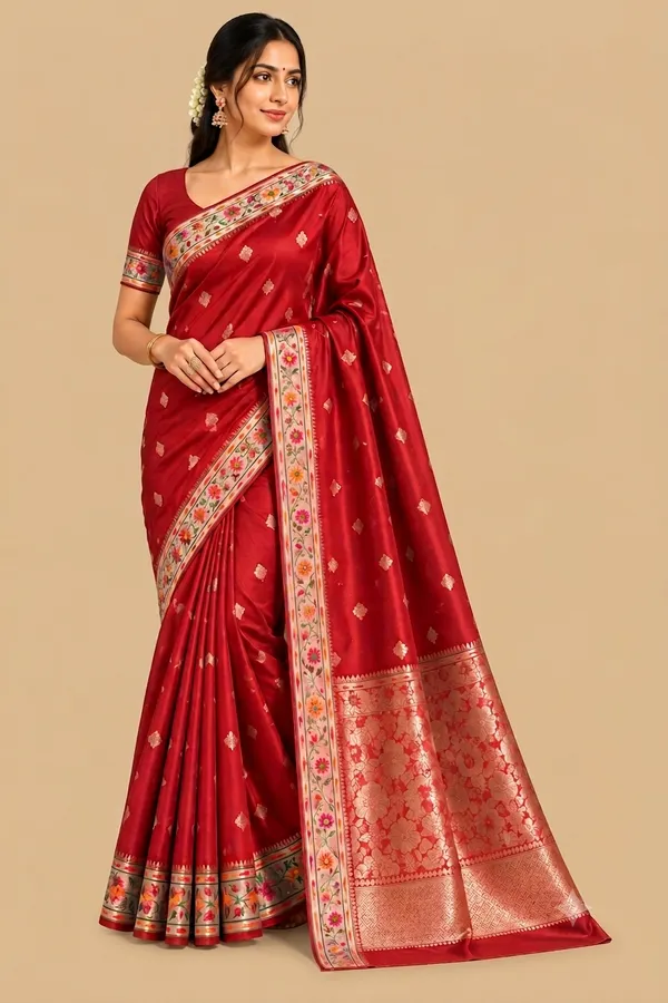 Maroon_Banarasi_silk_with_Paithni__Design