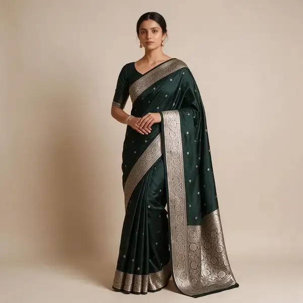 Green_And_Blue-Mashru_Silk_Katan_Tanchoi_Silk_Pack_Of_2