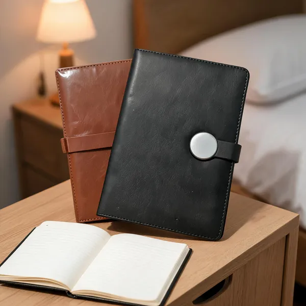Fiona_A3_Diary_With_A5_Size_Pu_With_Magnetic_Lock_Brown_-_Pack_Of_2