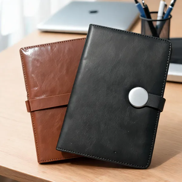 Fiona_A3_Diary_With_A5_Size_Pu_With_Magnetic_Lock_Brown_-_Pack_Of_2