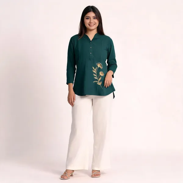 Green_Embroidered_Straight_Kurta_For_Women