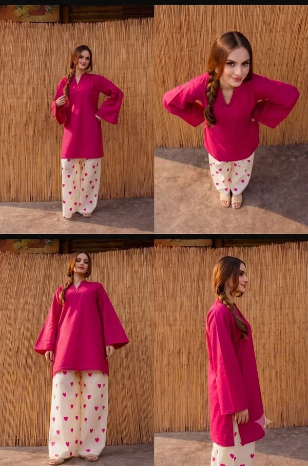 Pink_Printed_Kurta_Set_For_Women