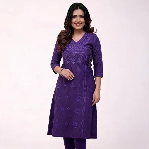 Purple_Embroidered_Straight_Kurta_For_Women