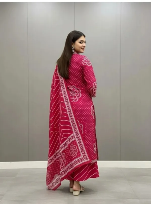 Rani_Pink_Cotton_3-Piece_Kurta_Set_For_Women