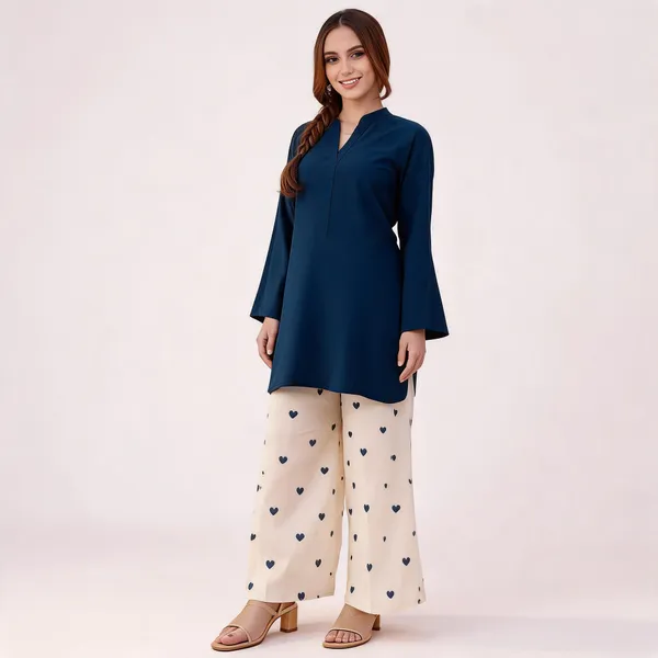Blue_Printed_Kurta_Palazzo_Set_For_Women