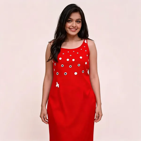 Red_Printed_Sleeveless_Dress_For_Women