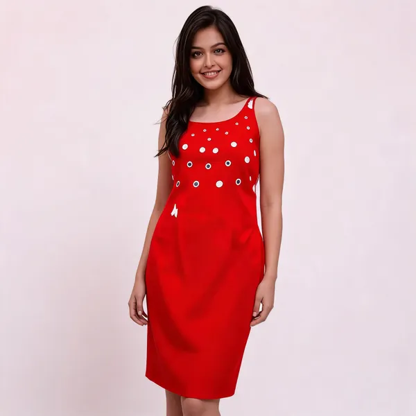 Red_Printed_Sleeveless_Dress_For_Women