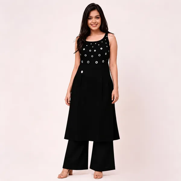 Black_Sleeveless_A_Line_Dress_For_Women