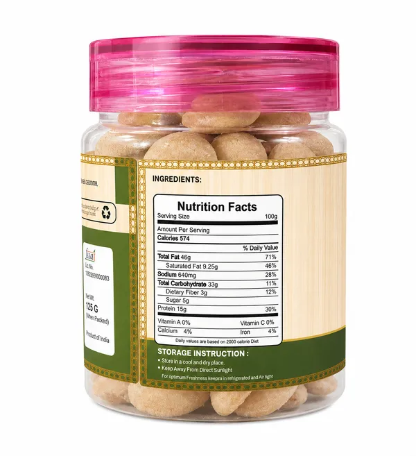AgroVision_Oven_Roasted_Salted_Cashews_125_G_Pack_of_2
