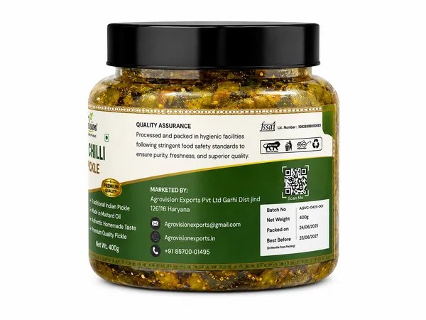 AgroVision_Green_Chilli_Pickle_400_G