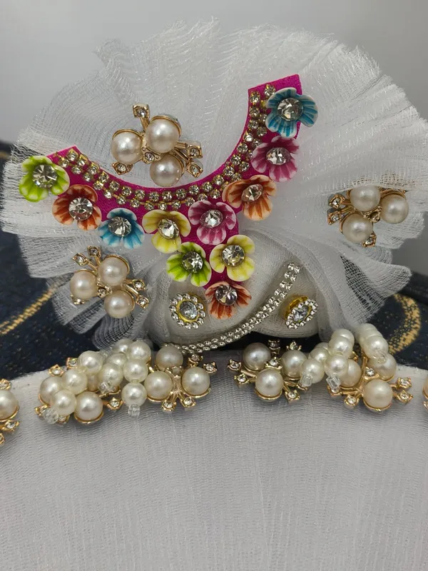 White_Embellished_Laddu_Gopal_Poshak_Set