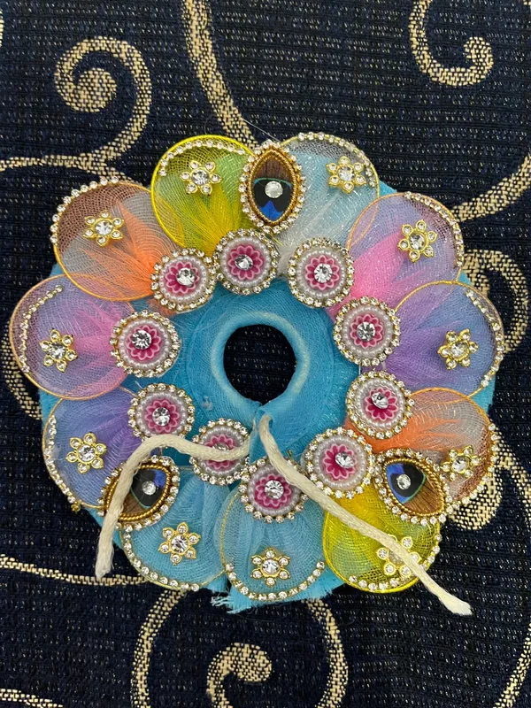 Fabric_Multicolour_Floral_Embellished_Decorative_Garland