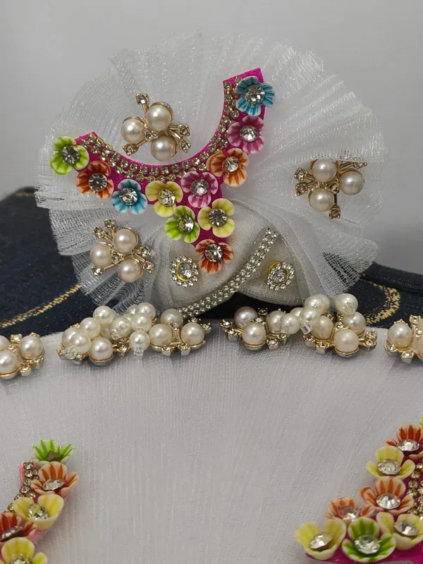 White_Embellished_Laddu_Gopal_Poshak_Set