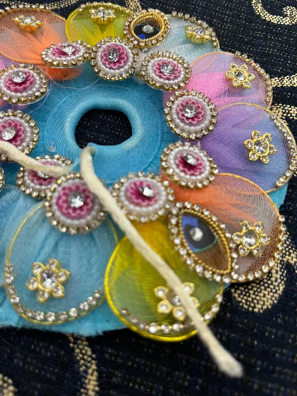 Fabric_Multicolour_Floral_Embellished_Decorative_Garland