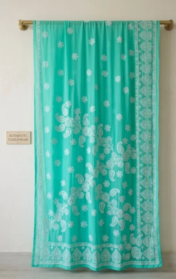Aqua_Green_Embroidered_Saree