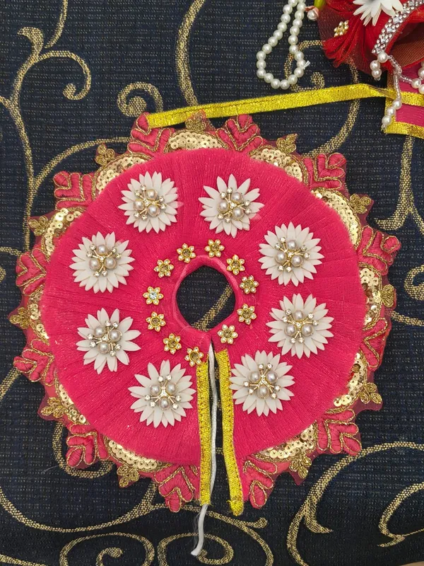 Red_Embellished_Laddu_Gopal_Shringar_Dress_Set