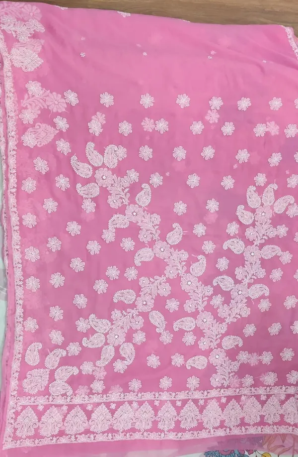 Charming_Pink_Hand_Embroidered_Chikankari_Saree