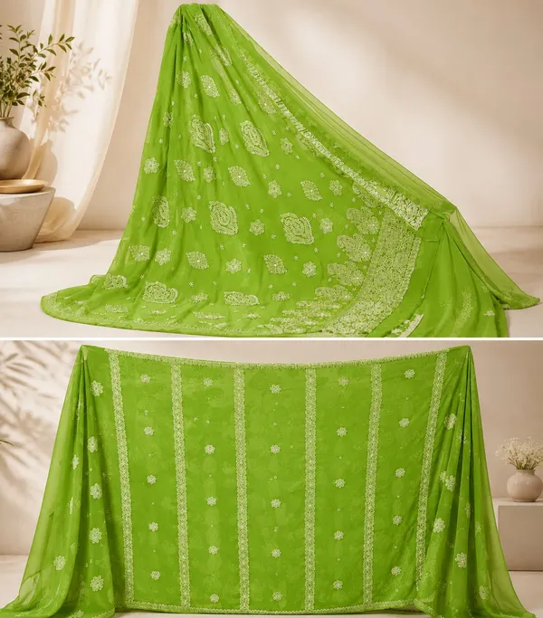 Elegant_Light_Green_Chikankari_Saree