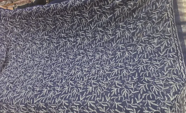 Elegant_Royal_Blue_Hand_Embroidered_Chikankari_Saree