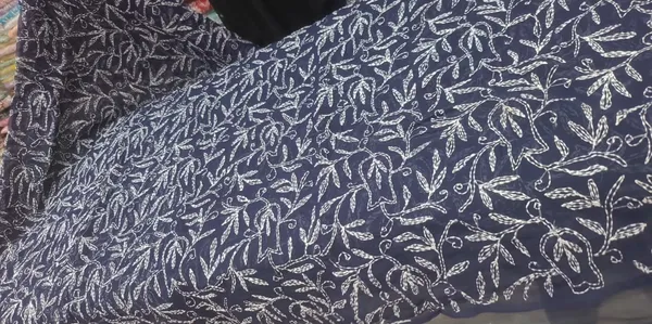 Elegant_Royal_Blue_Hand_Embroidered_Chikankari_Saree