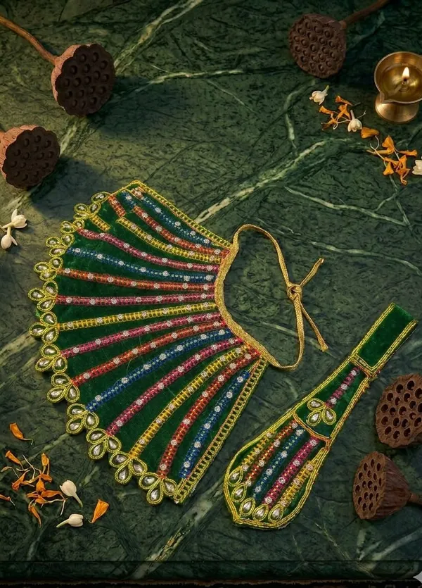 Vibrant_Green_Mata_Rani_Lehenga_&_Patka_Set