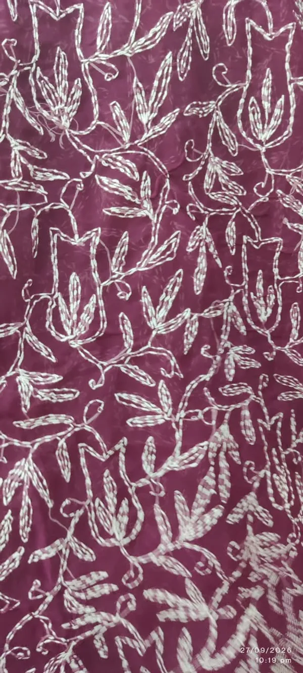 Gorgeous_Magenta_Hand_Embroidered_Chikankari_Saree