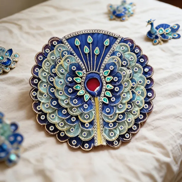 Blue_Silk_Net_Peacock_Embellished_Laddu_Gopal_Dress_Set