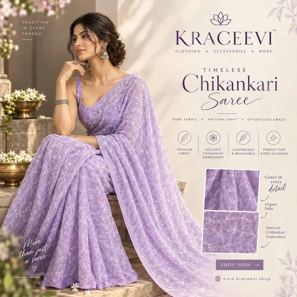 Lavender_Breeze_Chikankari_Saree